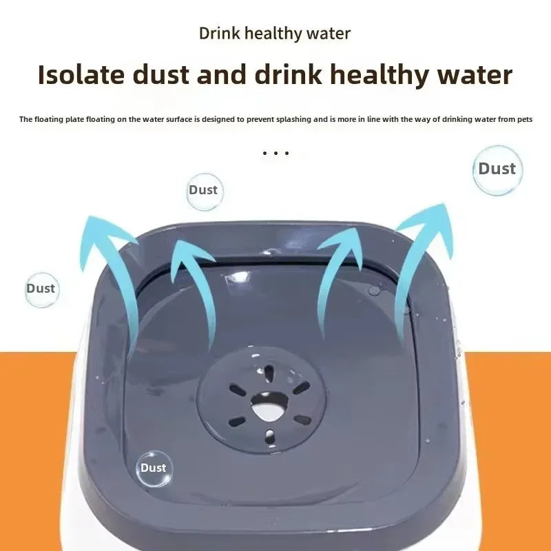 1pc Anti-Spill/Anti-Splash Water Bowl For Dogs 1L Large Capacity