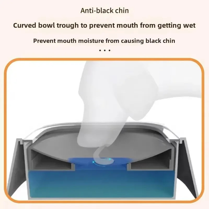 1pc Anti-Spill/Anti-Splash Water Bowl For Dogs 1L Large Capacity